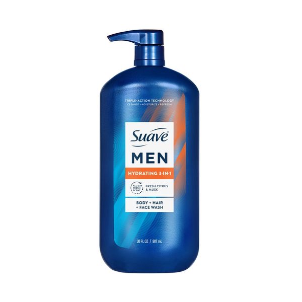 Suave Men Hydrating 3-in-1 Body + Hair + Face Wash with Glycerin & Vitamin E, 30 FL OZ — 70% off during the remodel at Dollar General #581
