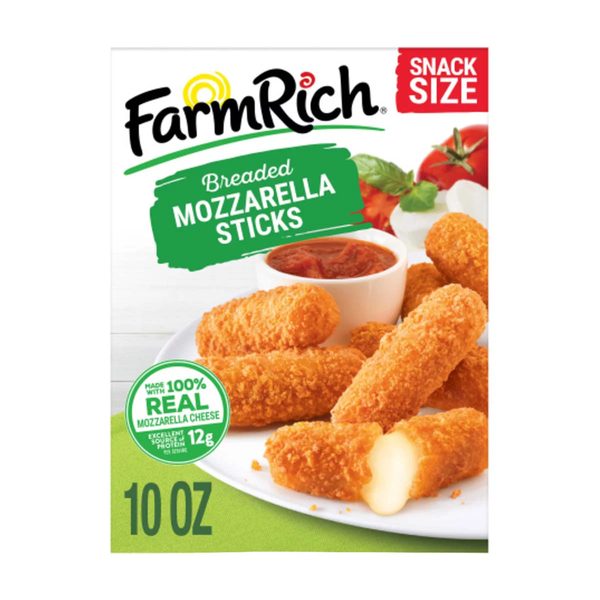Farm Rich Breaded Mozzarella Cheese Sticks, 10 oz — 70% off during the remodel at Dollar General #19495