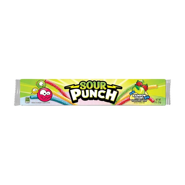 Sour Punch Rainbow Straws Candy, 2 oz — 70% off during the remodel at Dollar General #10340