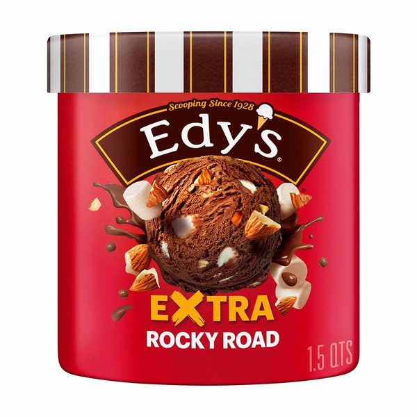 Edy's & Dreyer's Extra Rocky Road, 1.5 Qt — 70% off during the remodel at Dollar General #13201