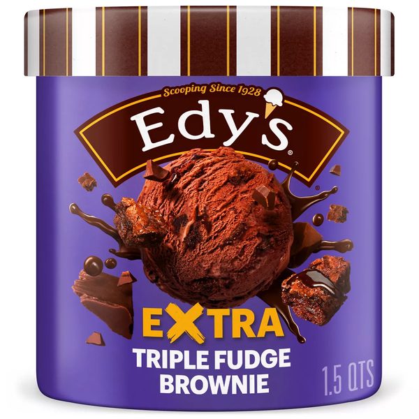 Edy's & Dreyer's Extra Triple Fudge Brownie, 1.5 Qt — 70% off during the remodel at Dollar General #13201