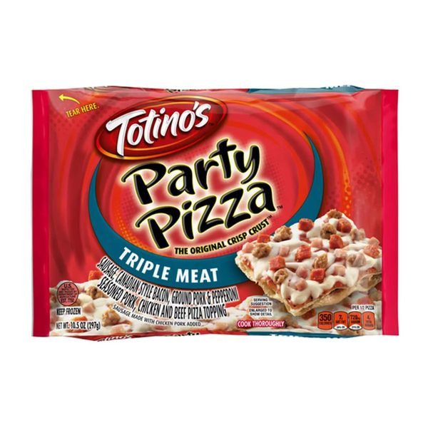 Totino's Triple Meat Party Pizza, 10.5 oz — 70% off during the remodel at Dollar General #13201