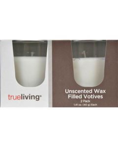 Trueliving Unscented White Votive Candles, 2 ct — 70% off during the remodel at Dollar General #8443