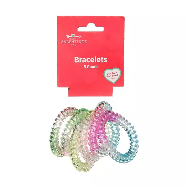 Happy Valentine's Day Bracelets, 6 Count — Dollar General penny item