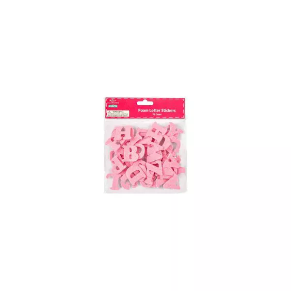 Valentine's Day Craft Glitter Foam Letters, 78 Count — Dollar General penny item