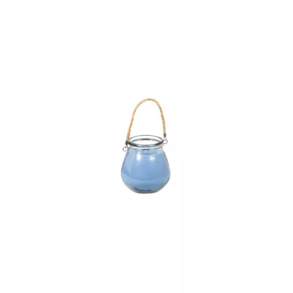 True Living Lantern Candle - Blue, 15 oz — Dollar General penny item