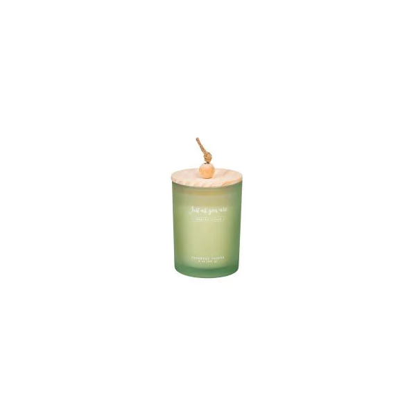 True Living Frosted Glass Scented Candle - Assorted, 8 oz — Dollar General penny item
