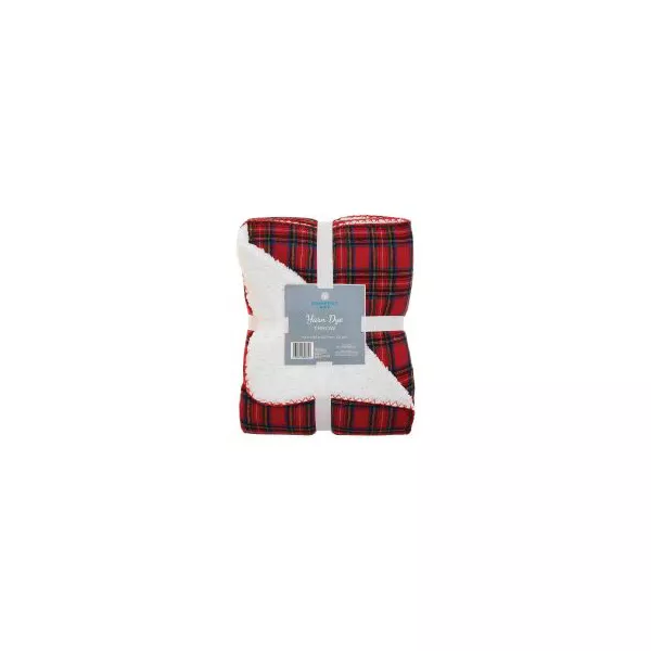 Comfort Bay Yarn Dye Plaid Throw, 50 x 60 in - Assorted — Dollar General penny item