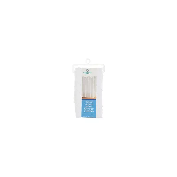 Comfort Bay Clipped Fabric Shower Curtain, 70 x 72 Inches — Dollar General penny item