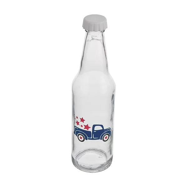 Printed Glass Soda Bottle, Assorted — Dollar General penny item