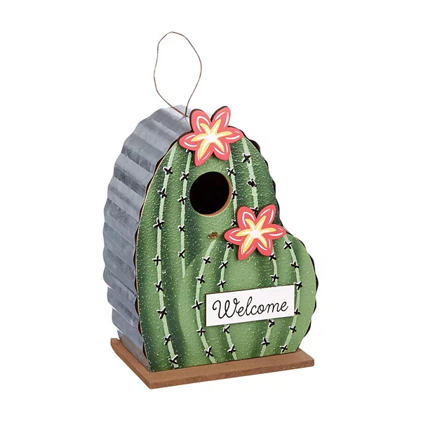 True Living Wooden Cactus Birdhouse — Dollar General (SKU 34119801)