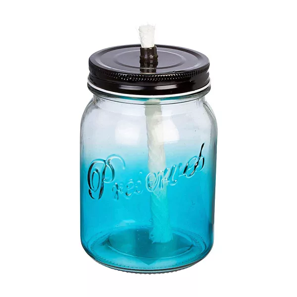 True Living Glass Torch Mason Jar, Assorted — Dollar General penny item