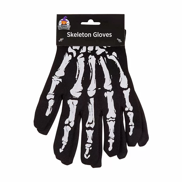 Happy Halloween Skeleton Gloves, Assorted — Dollar General penny item