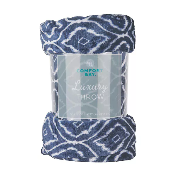 Comfort Bay Luxury Throw, 50 x 60 in - Assorted — Dollar General penny item