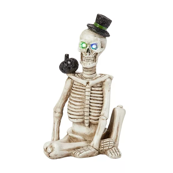 Halloween Top Hat LED Skeleton Décor, Assorted — Dollar General penny item
