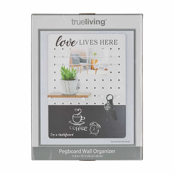 True Living Pegboard Wall Organizer, Assorted — Dollar General penny item