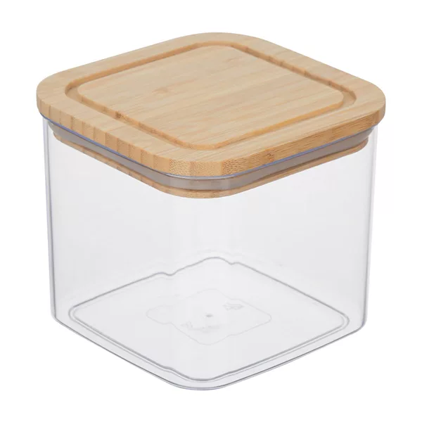 Glass Canister with Wooden Lid, Small — Dollar General penny item