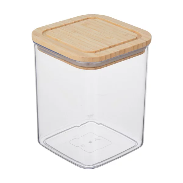 Glass Canister with Wooden Lid, Medium — Dollar General penny item