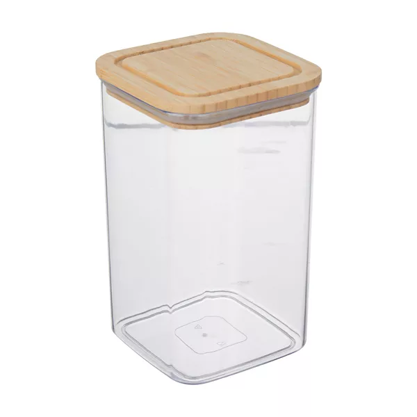 Glass Canister with Wooden Lid, Large — Dollar General penny item