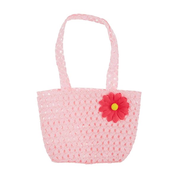 Flower Printed Easter Straw Purse with Handles — Dollar General penny item