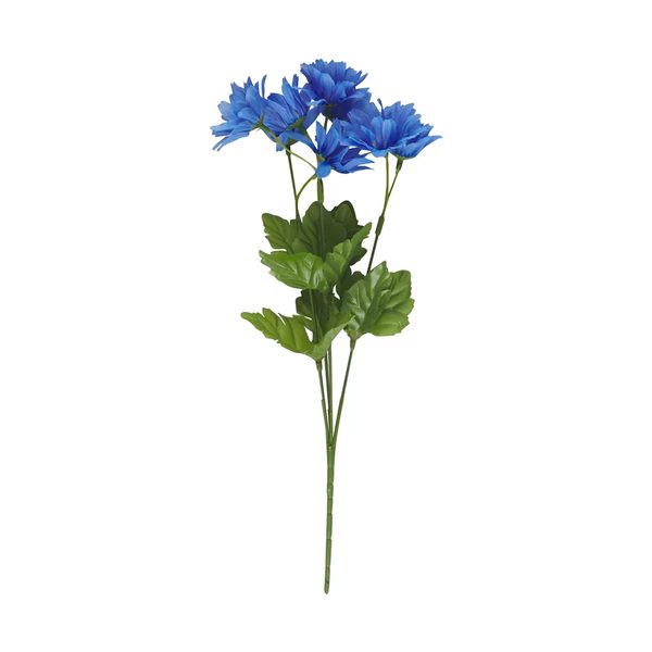 Artificial Daisy Bush Stem, Blue — Dollar General