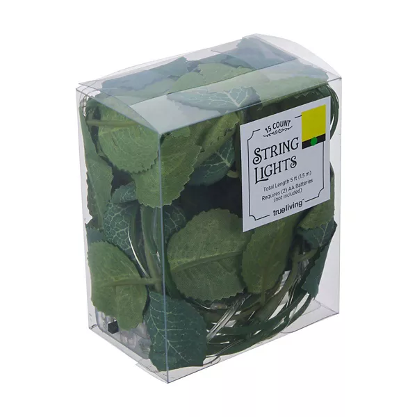 True Living Greenery String Lights, 8 ft - Assorted — Dollar General penny item