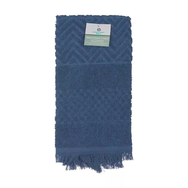 Comfort Bay Bath Hand Towel, Assorted — Dollar General penny item