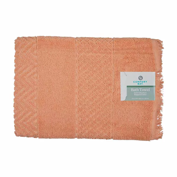 Comfort Bay Bath Towel, Clay — Dollar General penny item