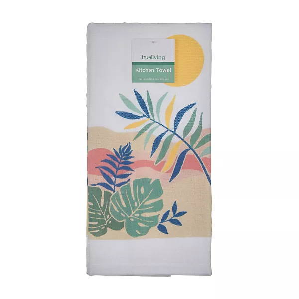True Living Printed Kitchen Towel, 14 x 24 in - Assorted — Dollar General penny item