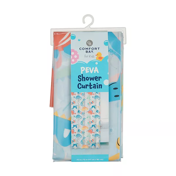 Comfort Bay Kids Peva Shower Curtain, 70 x 72 in - Assorted — Dollar General penny item