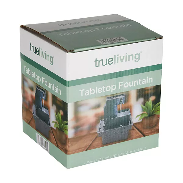 True Living Flowing Water Tabletop Fountain — Dollar General penny item