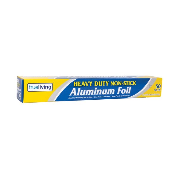 TrueLiving Heavy Duty Non-Stick Aluminum Foil, 50 sq ft — 70% off during the remodel at Dollar General #10340