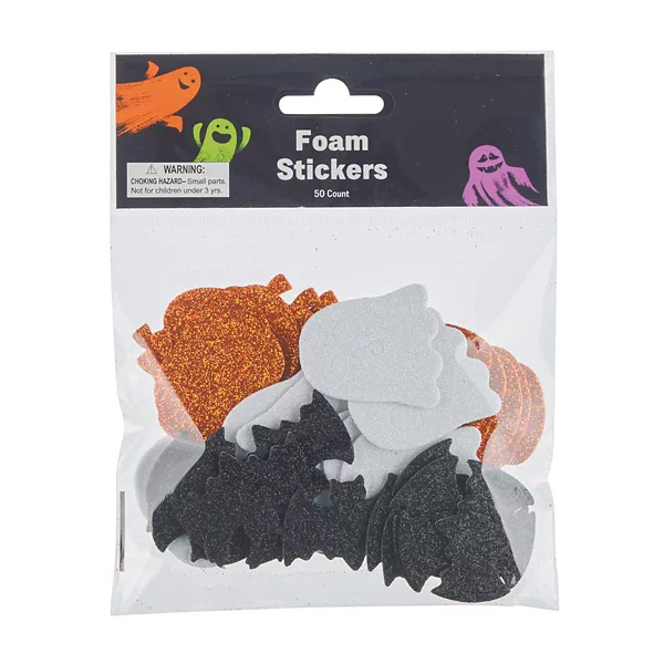 Halloween Foam Stickers, 50 Count - Assorted — Dollar General penny item