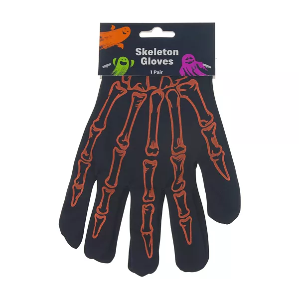 Halloween Skeleton Gloves, Assorted — Dollar General penny item