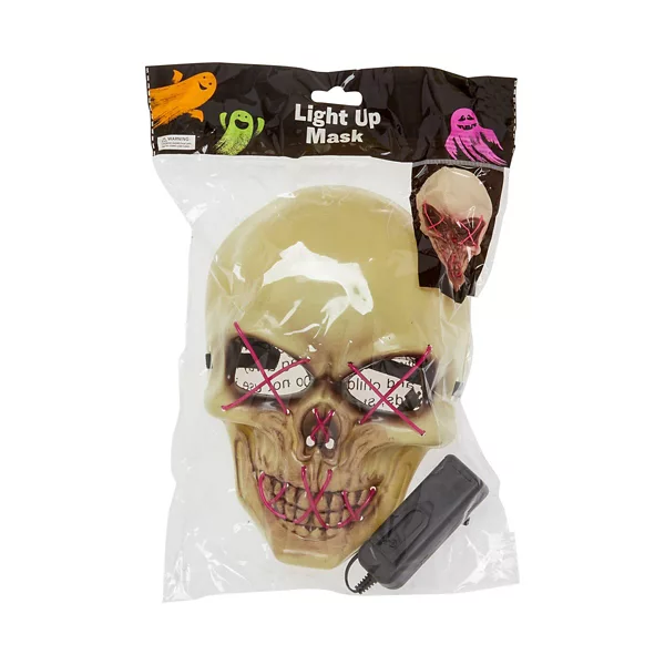 Halloween Skull Light Up Mask, Assorted — Dollar General penny item
