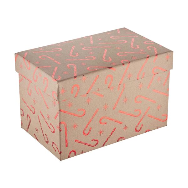 Christmas Rectangular Foil Kraft Gift Box, Small, Assorted — Dollar General (SKU 38365201)