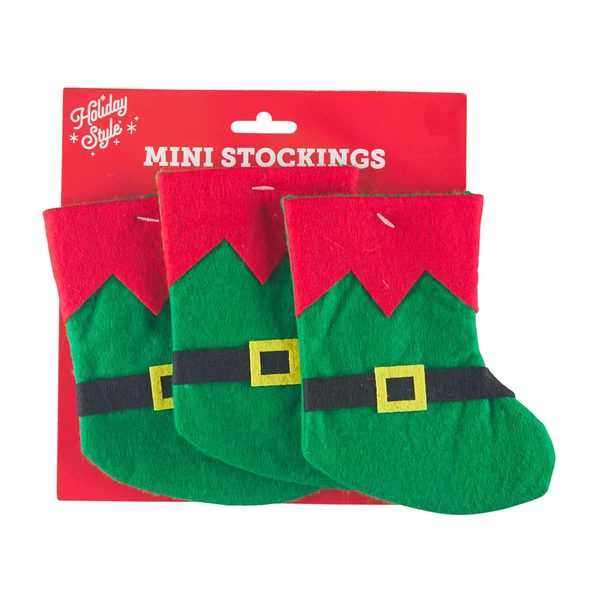 Holiday Style Christmas Mini Stockings, Assorted — Dollar General (SKU 38481701)