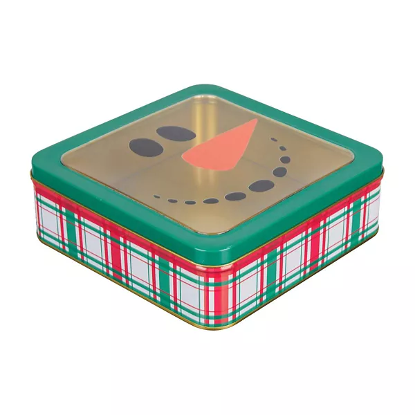 Decorative Christmas Tin with Window, Square - Assorted — Dollar General (SKU 38540101)