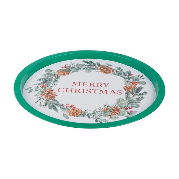 Decorative Christmas Style Tin Tray, Round - Assorted — Dollar General (SKU 38540201)