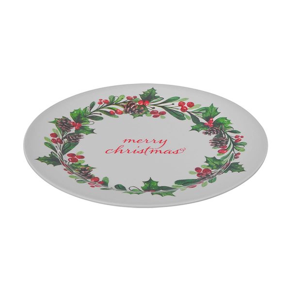 'Merry Christmas' Melamine Dinner Plate — Dollar General