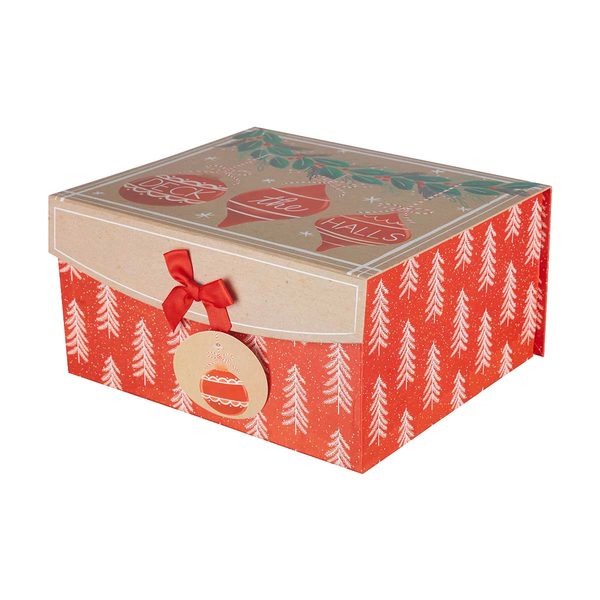 Christmas Ribbon Bow Flip Gift Box, Large — Dollar General (SKU 38595401)