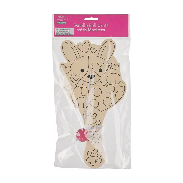 Happy Valentine's Day Paddle Ball Craft with Markers, Assorted — Dollar General (SKU 39443201)