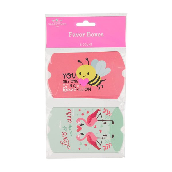 Happy Valentine's Day Favor Boxes, 8 Count, Assorted — Dollar General (SKU 39455101)