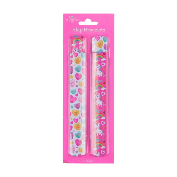 Happy Valentine's Day Slap Bracelets, 4 Count — Dollar General (SKU 39456401)