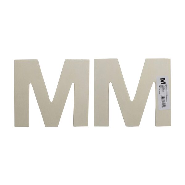 Wooden Letter "M", 2 ct — 70% off during the remodel at Dollar General #4145