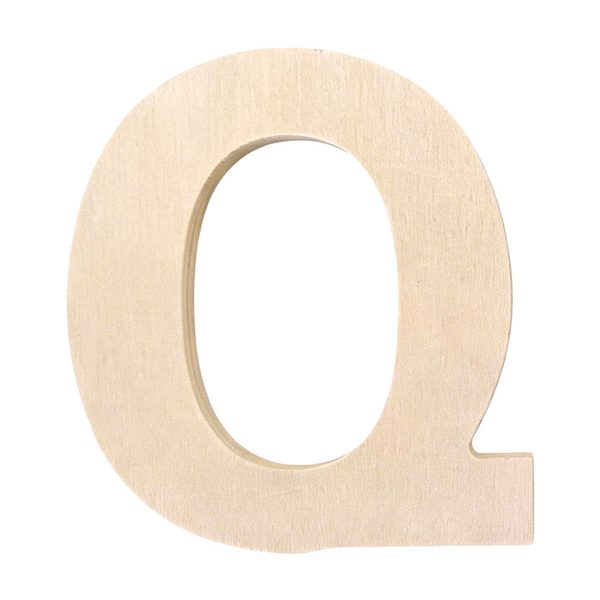 Unfinished Wooden Letter Q — 70% off during the remodel at Dollar General #4145