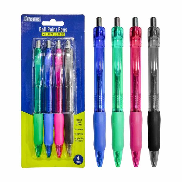 OfficeHub Multi-Color Retractable Gel Pens, 4 ct — 70% off during the remodel at Dollar General #20186