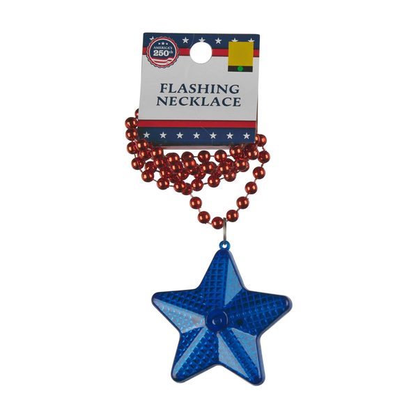 Patriotic Novelty Flashing Necklace Party Accessory, 2 Assorted Colors — Dollar General