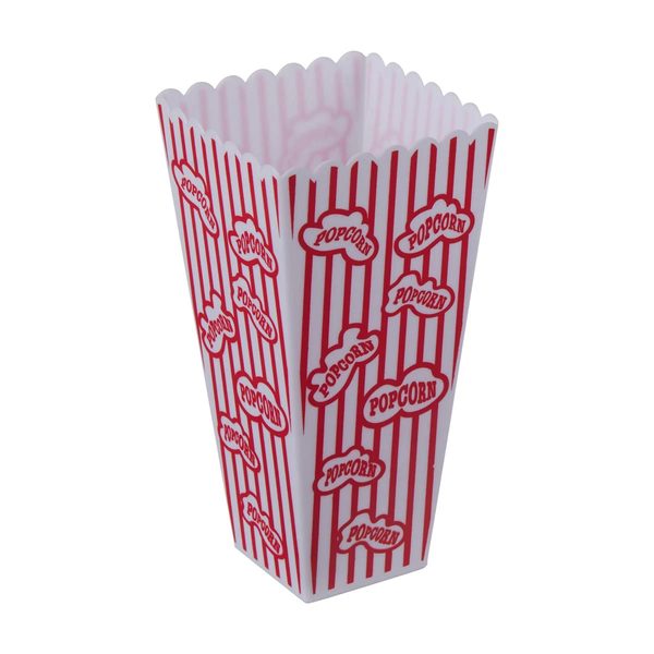 Patriotic Red and White Striped Popcorn Print Tub — Dollar General