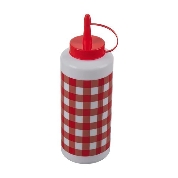 Patriotic Red Gingham Printed Squeeze Bottle — Dollar General